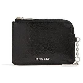 Alexander Mcqueen Clutch in pelle di vitello nera