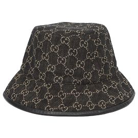 Gucci Denim Bucket Hat Schwarz
