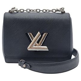 Louis Vuitton Bolso de hombro Twist de piel Epi negra