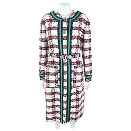Giacca in tweed Gucci bianco multicolore