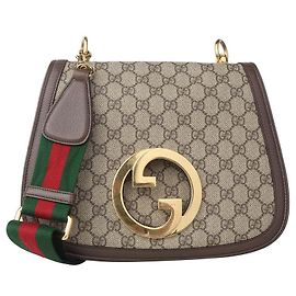 Gucci Borsa a tracolla GG Supreme Blondie Medium con due tracolle