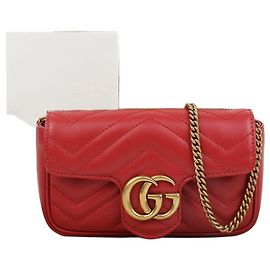Gucci Super Mini Schultertasche mit Kette