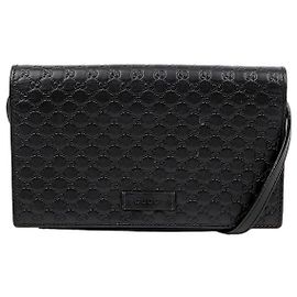 Gucci Microshima Mini Borsa Crossbody in Pelle Black