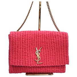 Autre Marque Borsa a tracolla Kate Chain in rafia