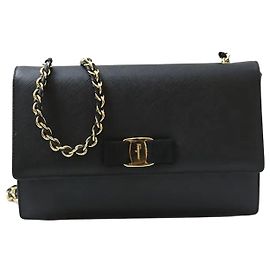 Salvatore Ferragamo Borsa crossbody media nera