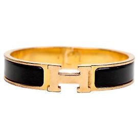 Bracciale Hermès Click H Nero Oro