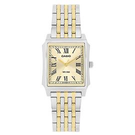 Casio Orologio analogico quadrato vintage retrò in metallo