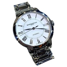 Baume & Mercier Baume et Mercier Classima Date Steel Uhr Unisex Weißes Zifferblatt