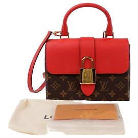 Louis Vuitton Saco Tote em couro e tela Monogram