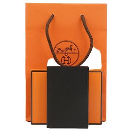 Hermès Card Holder Black