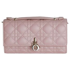 Borsa Dior Tote Crossbody in Pelle Marrone Mini