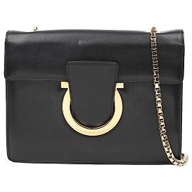 Salvatore Ferragamo Borsa a tracolla Talia Chain Black