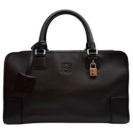 Loewe Amazona Shopper aus Nappaleder in Schwarz