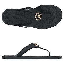 Versace Sandali bassi Alia Black Gold