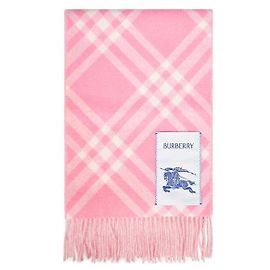 Burberry Bufanda de cachemira a cuadros Sugar Pink