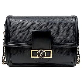Louis Vuitton Black Epi Dauphine Shoulder Bag