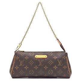 Clutch Louis Vuitton Monogram Eva Marrone