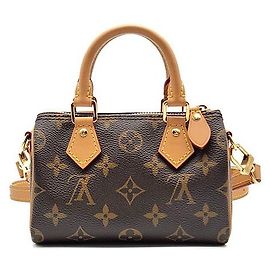 Louis Vuitton Monogram Nano Speedy Marrón