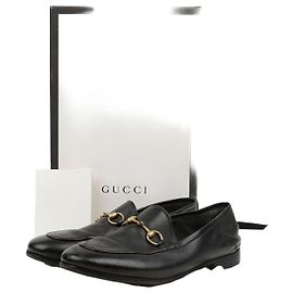 Gucci Mocassini da donna Brixton in pelle con morsetto nero