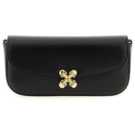Alexander Mcqueen Crossbody-Tasche aus schwarzem Kalbsleder