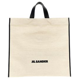 Jil Sander Bolso Tote de yute bicolor