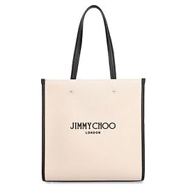 Jimmy Choo Borsa Tote in Tela Beige
