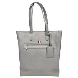 Thom Browne Borsa Tote Verticale in Grana Pebble