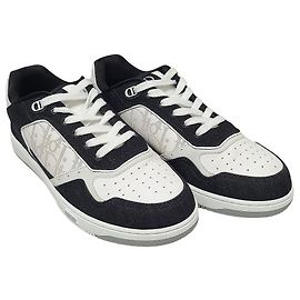 Dior Oblique Galaxy Sneaker aus Denim in White Black