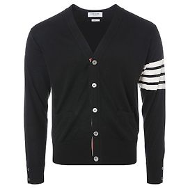 Thom Browne Merino Wool Diagonal Armband Classic Cardigan