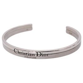 Dior Couture Cut Armreif Silber Schwarz