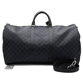 Louis Vuitton Borsa da viaggio Keepall Bandoulière Damier Cobalt