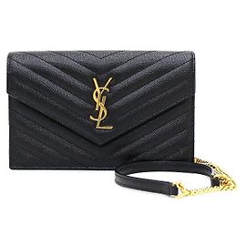 Autre Marque Borsa a tracolla Monogram Envelope Cassandra WOC con catena dorata
