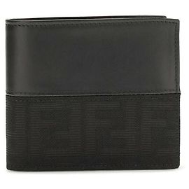 Fendi Black Calf Leather Bos Taurus Wallet