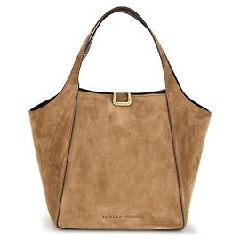 Brunello Cucinelli Borsa a secchiello Bos Taurus in pelle di vitello beige