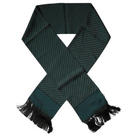 Dolce & Gabbana Sciarpa avvolgente Fantasy Fringes Verde Scuro