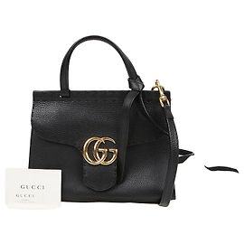 Gucci Mini Top Handle Tote Shoulder Bag GG Marmont