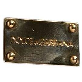 Dolce & Gabbana Custodia Catalogo Elegante in Pelle Nera con Placca Logo