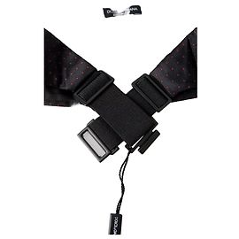 Dolce & Gabbana Faja Cummerbund de Smoking de Seda Negra con Lunares