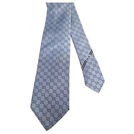 Gucci Light Blue GG Silk Tie