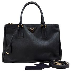 Prada Borsa Tote Saffiano Lux Borsa a Tracolla Nero