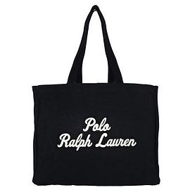 Ralph Lauren Logo-Bestickter Tote Bag Schwarz
