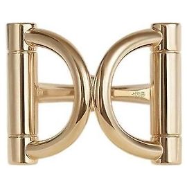 Anello per foulard Double D Hermès Permabrass