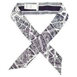 Dior Misha Seidenschal Navy Blau