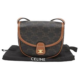 Céline Mini bolso tote de lona para mujer, Tan