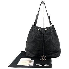 Chanel Borsa Tote a Secchiello con Coulisse in Vitello
