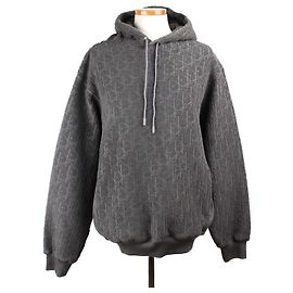 Dior Terry Oblique Hoodie Gray XL