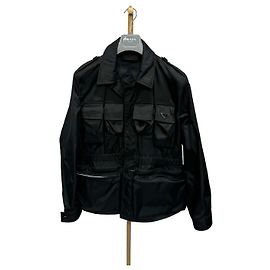 Prada Neuzustand Re-Nylon Safari-Jacke mit Taschen Größe