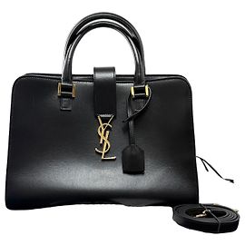 Autre Marque Saco Cabas em pele de ombro Small Black