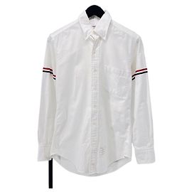 Thom Browne Baumwollhemd mit Armbinde Weiß