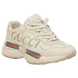 Gucci Sneakers in pelle da donna Lytton Logo Ivory